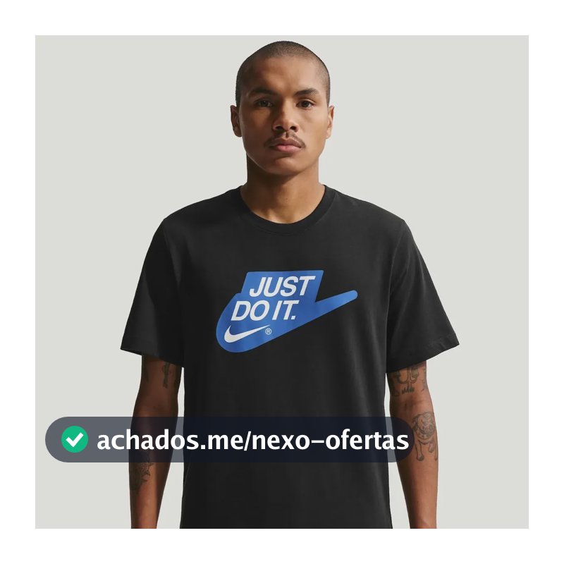 Camiseta Nike Sportswear Jdi Masculina Preto/azul G