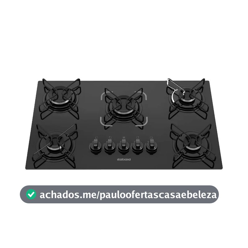 Cooktop Itatiaia Essencial 5 Bocas Preto