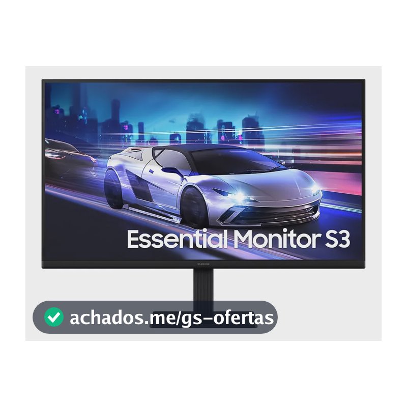 Monitor Gamer Samsung Essential S3, 24" FHD, 120 Hz, HDMI, Preto