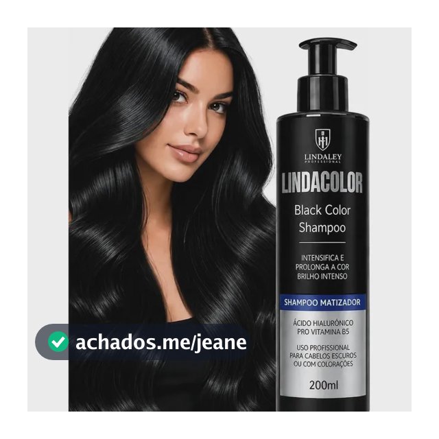 Shampoo Tonalizante Escurecedor S/ Amônia Natural Lindacolor