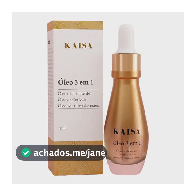 Oleo 3 Em 1 Cuticula E Mãos 18ml - Kaisa