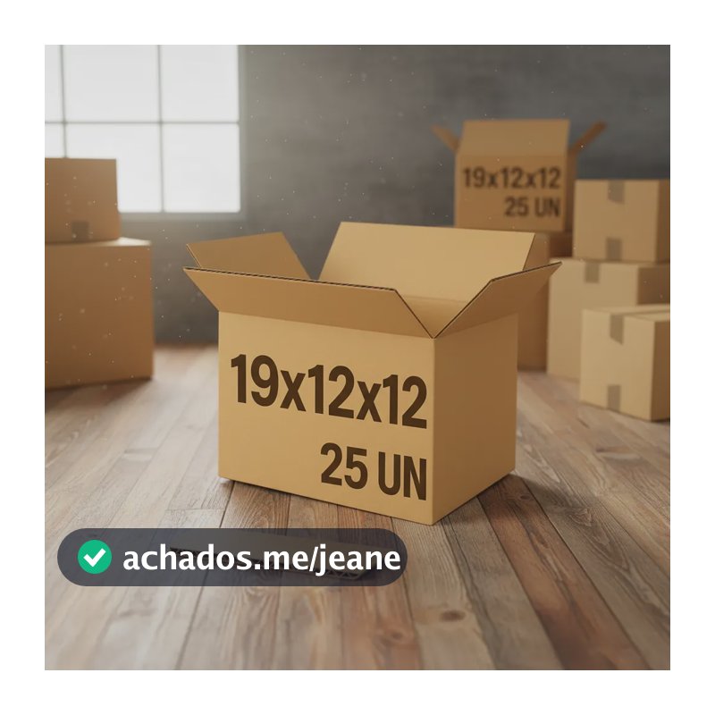 Caixa De Papelao Correios Sedex 19x12x12 Kit 25 Pac Sedex 25 Caixas