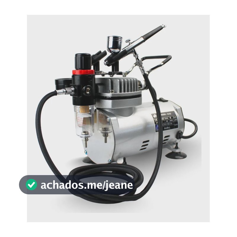 Kit Aerógrafo Compressor Bivolt Profissional + Aerógrafo Bico 0.3mm Para Aeromodelismo, Airbrush, Barbeiro Wwsoldas