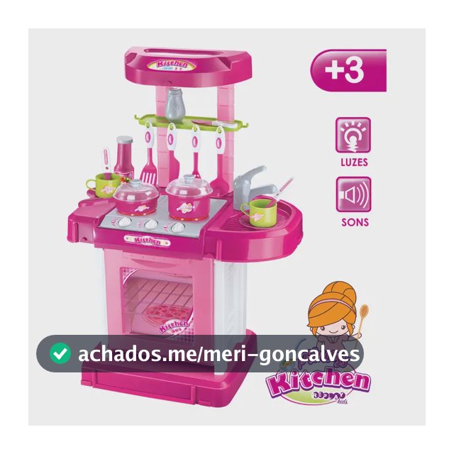 Cozinha De Brinquedo Infantil Completa Princess Replay Kids