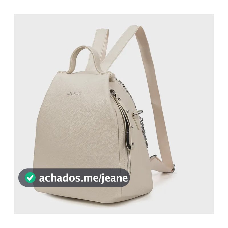 Duravel Mochila Feminina Para Deslocamento, Viagem E Saida branco