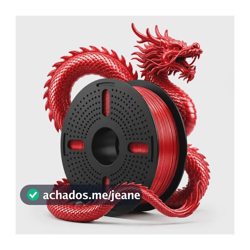 Filamento Impressora 3d Pla Silk Seda Print Pulse Cor: Vermelho