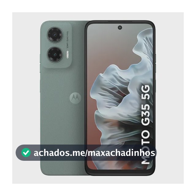 Smartphone Motorola Moto g35 5G - 256GB 4GB RAM+8GB Ram Boost, e Camera 50MP com AI NFC Tela 6.7" com Superbrilho - Cinza