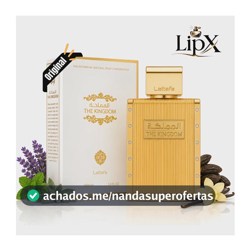 Perfume Arabe The Kingdom Lattafa Eau De Parfum 100ml Com Nf
