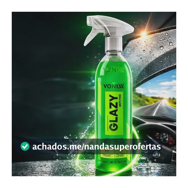 Glazy Anti Fog Para Veículo Vonixx Vidro Spray Espelho