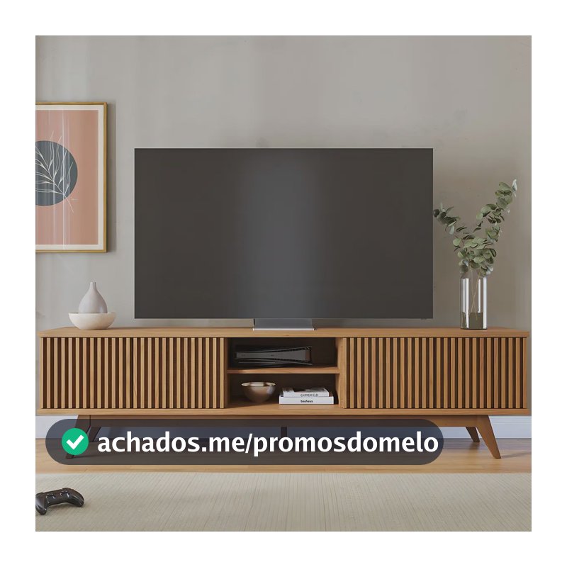 Colibri Rack Bancada Fortaleza 4 Portas TV até 75 Polegadas