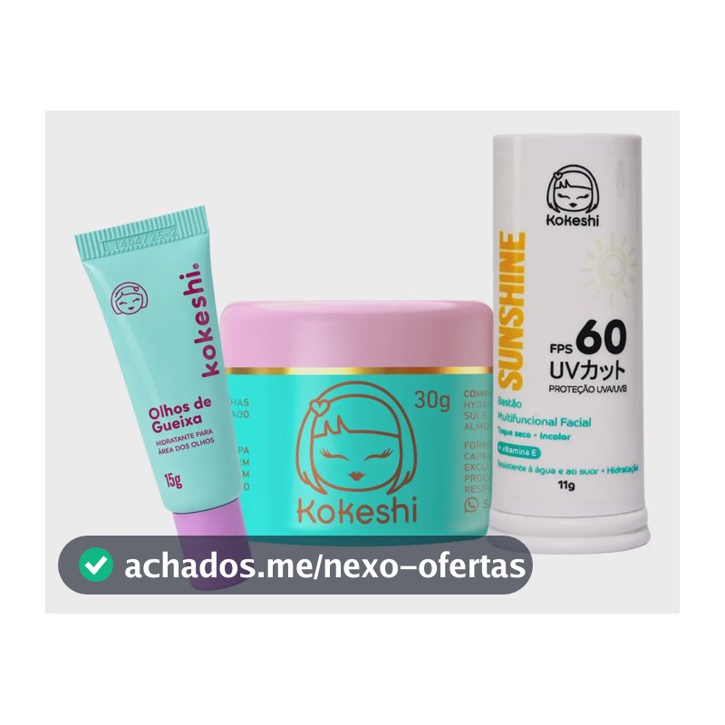 Kit Bastão Facial Fps60 Renovadores Pele Porcelana Kokeshi