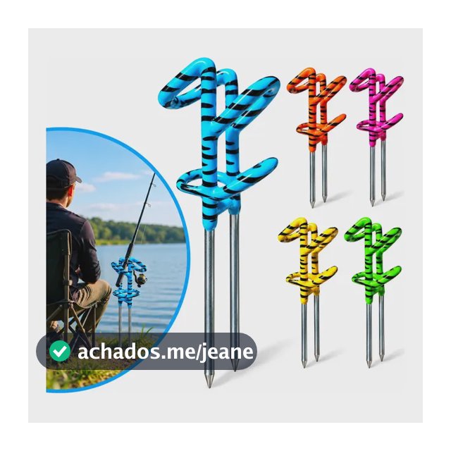 Suporte Armador Apoio De Vara Pesca Emborrachado Reforçado
