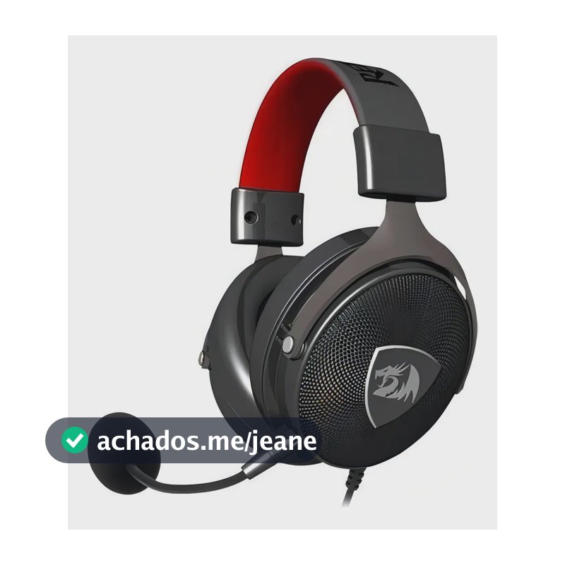 Headset Gamer Redragon H520 Icon 7.1 Usb Preto/vermelho Cor Preto