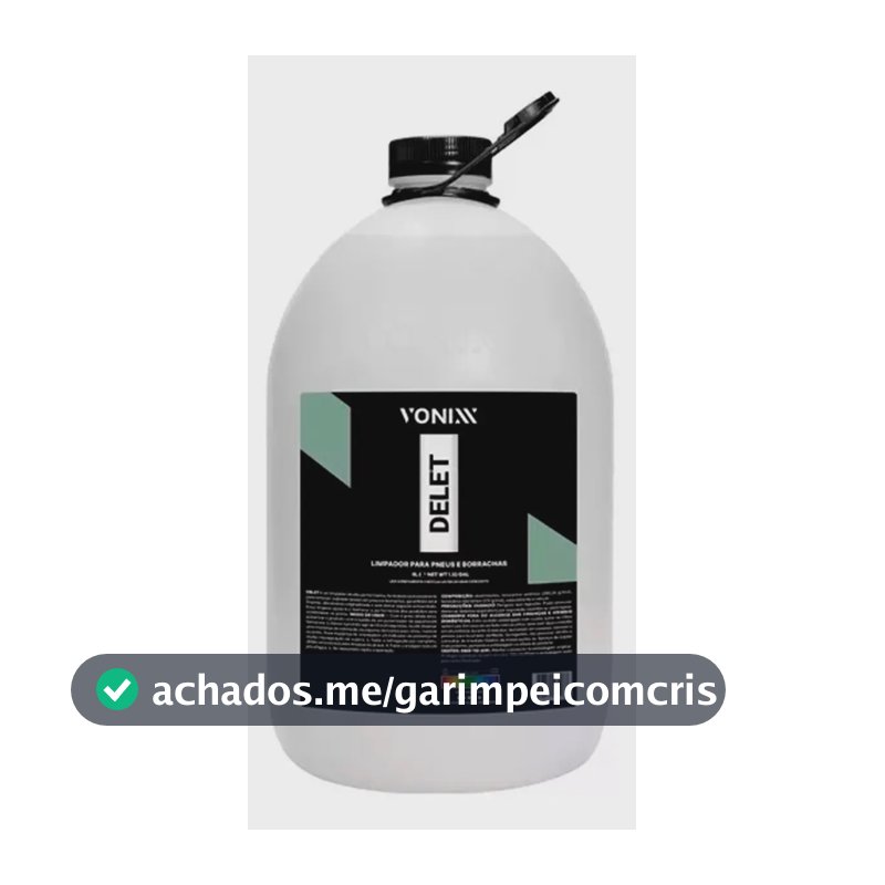 Delet Limpador Para Pneus E Borrachas 5l - Vonixx