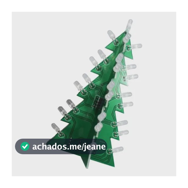 Kit De Árvore De Natal 3d Diy Para Decoração Interna Verde Verde