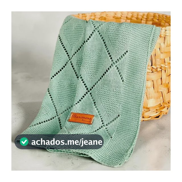 Manta Para Bebê Tricô Cobertor Bebe Menino Envio Rápido