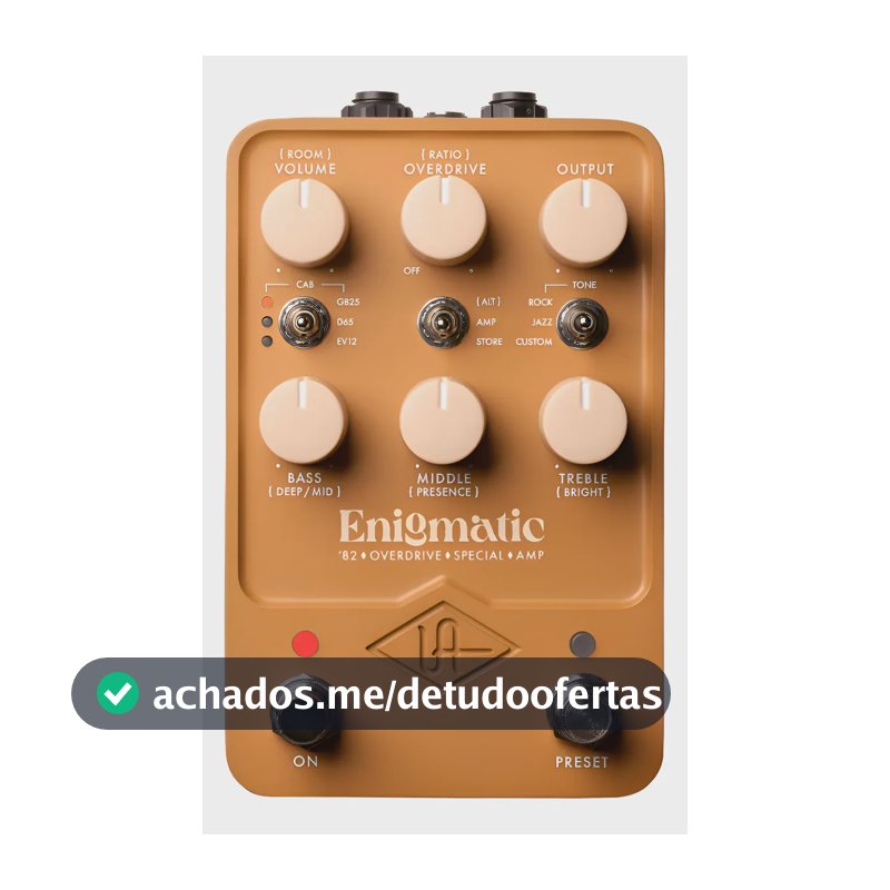 Pedal De Guitarra Enigmatic 82 Overdrive Special Amp Bege