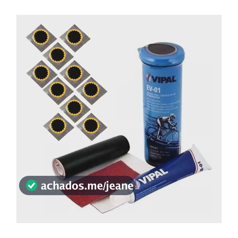 Kit Remendo Bike Pneu Camara De Ar +10 Reparos Estrela Vipal