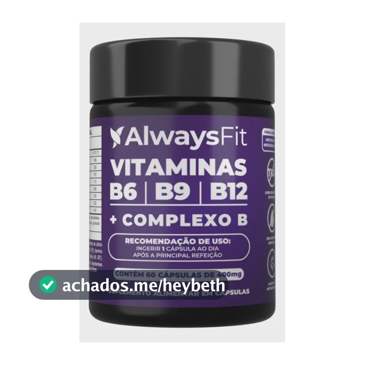 Complexo B Alwaysfit | Metilfolato + Metilcobalamina + Vitaminas Do Complexo B | 60 Cápsulas