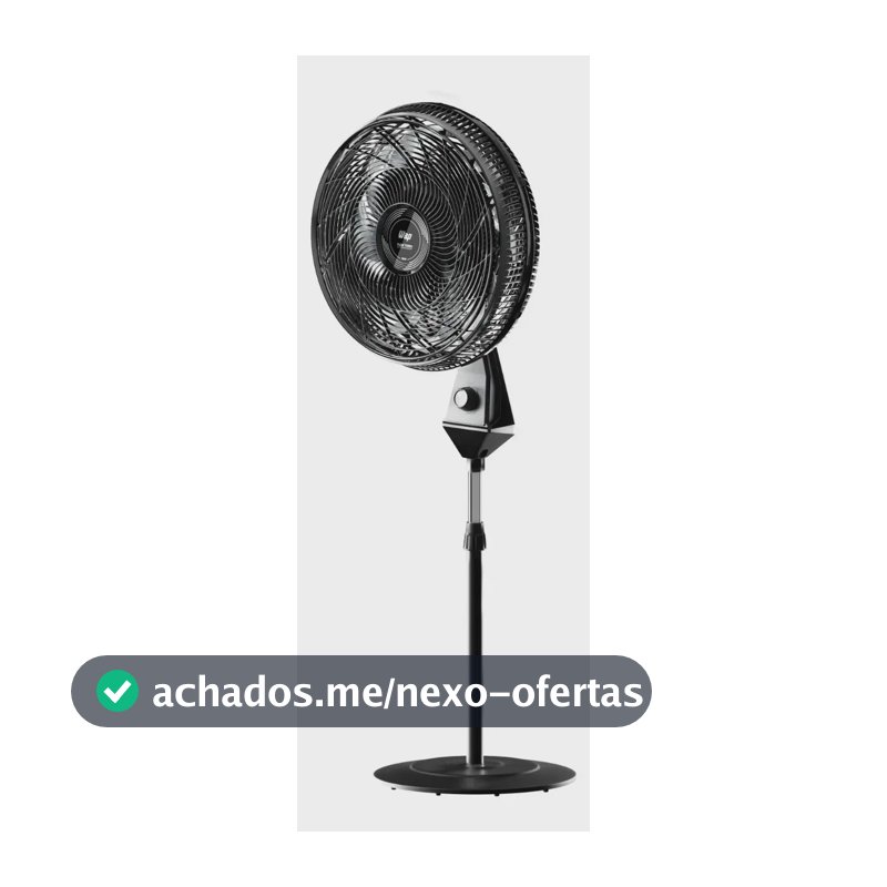 Wap Ventiladores Flow Turbo Coluna De pé - 50 cm - 60 - Preto Cinza - Plástico - 8