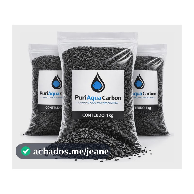 Carvão Ativado 3kg Granulado Aquários E Lagos Filtro Químico