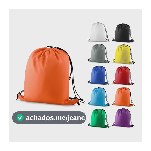 Mochila Saco Esportiva 13 Litros Poliéster 210d Academia Azul Liso