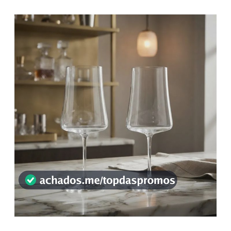 Jogo Com 2 Taças De Cristal 560ml Linha Xtra Bohemia Cor Transparente
