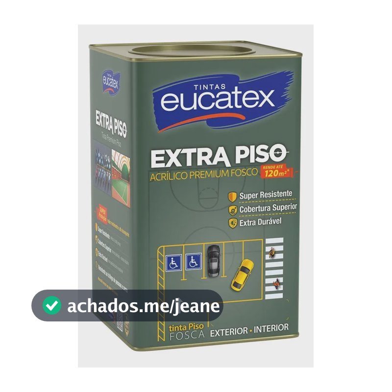 Tinta Acrilica Extra Piso Eucatex 18l Cinza