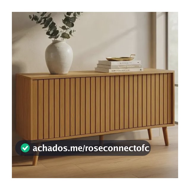 Aparador Buffet Trancoso Porta De Correr Ripada Tampo Em Mdf Nature Ripado