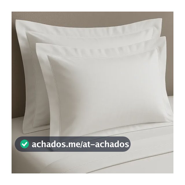 Kit 4 Fronha 50x70 Com Aba 600 Fios Algodão Premium