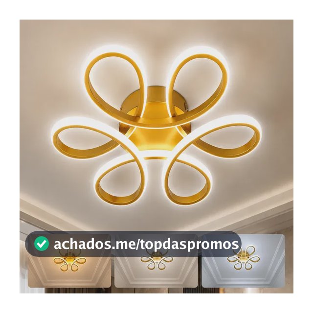 Luminária Led Moderna De Seis Folhas Para Teto Quarto Bivolt