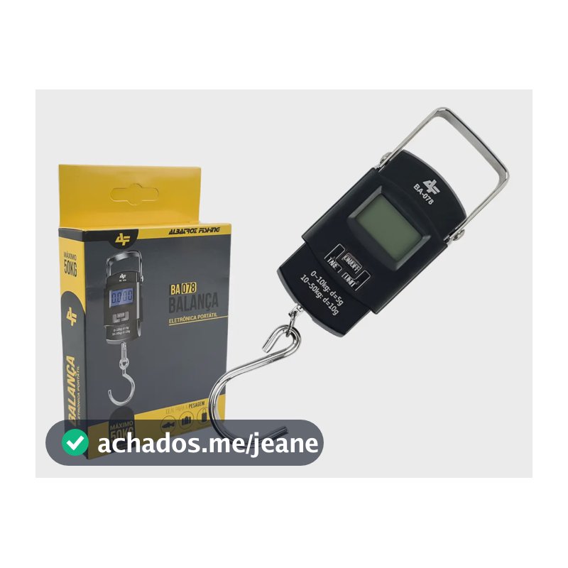 Balança Eletrônica Portátil Albatroz Até 50 Kg - Ba-078