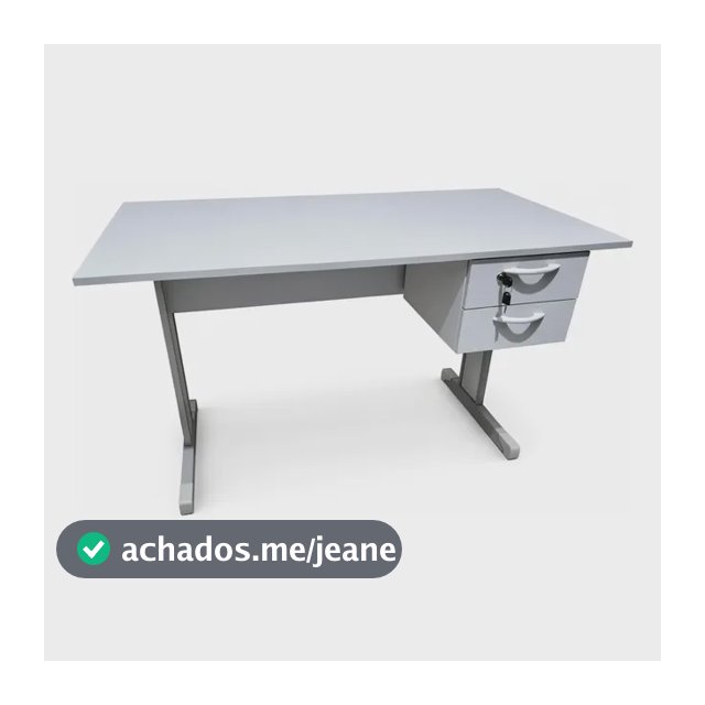 Mesa De Escritório Dec Móveis 120x60 2 Gavetas (1 Com Chave)