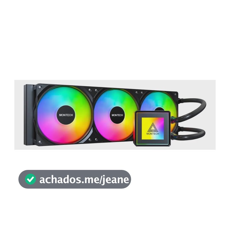 Water Cooler Montech Pureflow Argb, 360mm, Intel-amd, Preto