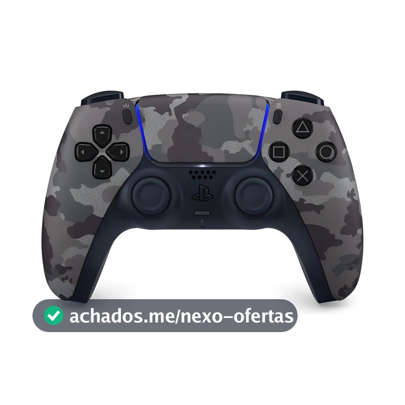 Controle joystick sem fio Sony PlayStation PS5 gray camuflado