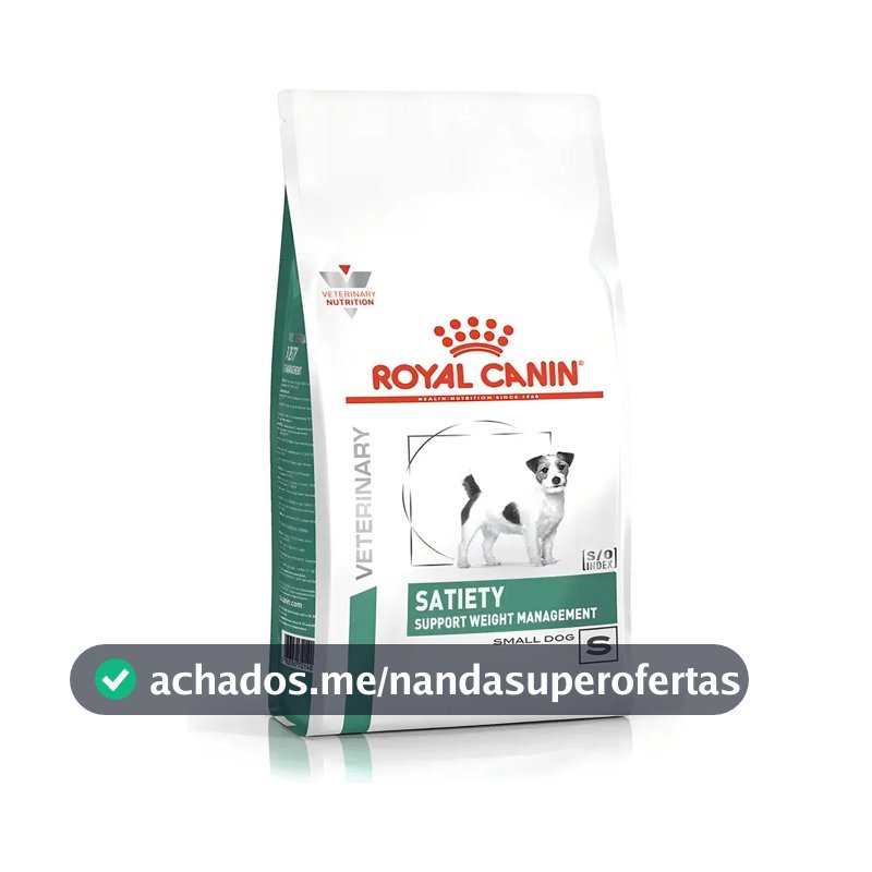Ração Seca Royal Canin Canine Veterinary Diet Satiety para Cães Adultos de Porte Pequeno com Excesso de Peso - 7,5kg
