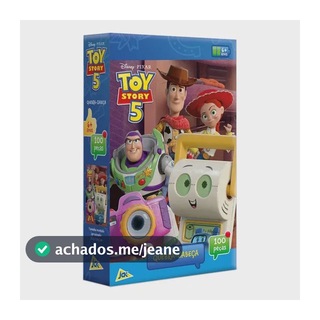Toyster - Disney: Toy Story 5 - Quebra-cabeça 100 Peças - JAK