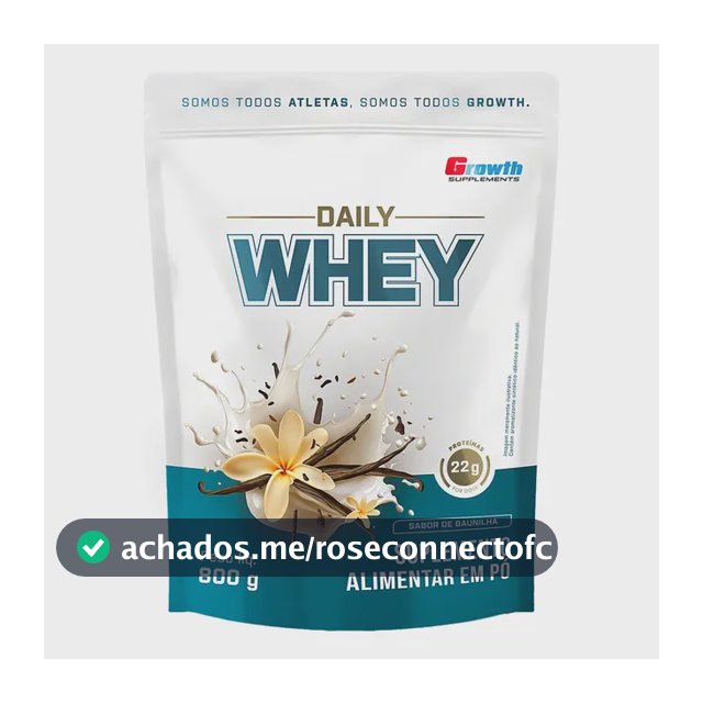 Daily Whey Protein 800g Growth Supplements Baunilha