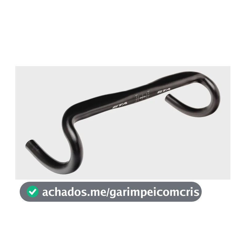 Guidão GTA Aero Road Speed Alumínio Preto 31,8mm x 420mm