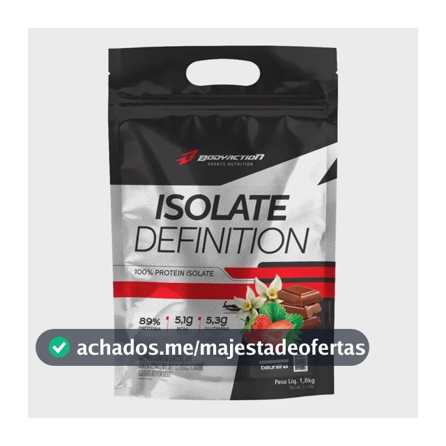 Bodyaction Whey protein Isolate Definition 1,8kg Baunilha