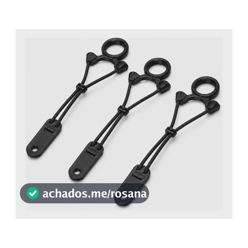 Kit 3 Elásticos Trava Salva Garrafa Caraman Ciclismo Triatlo Preto