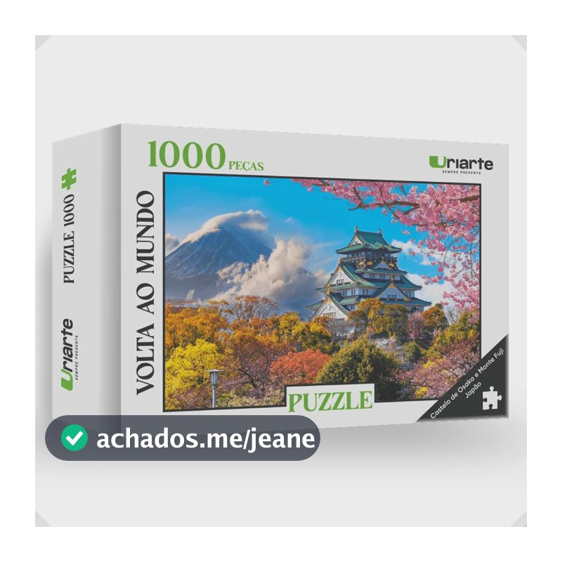 Quebra Cabeça 1000 Peças Japão Paisagem 70x48cm Uriarte