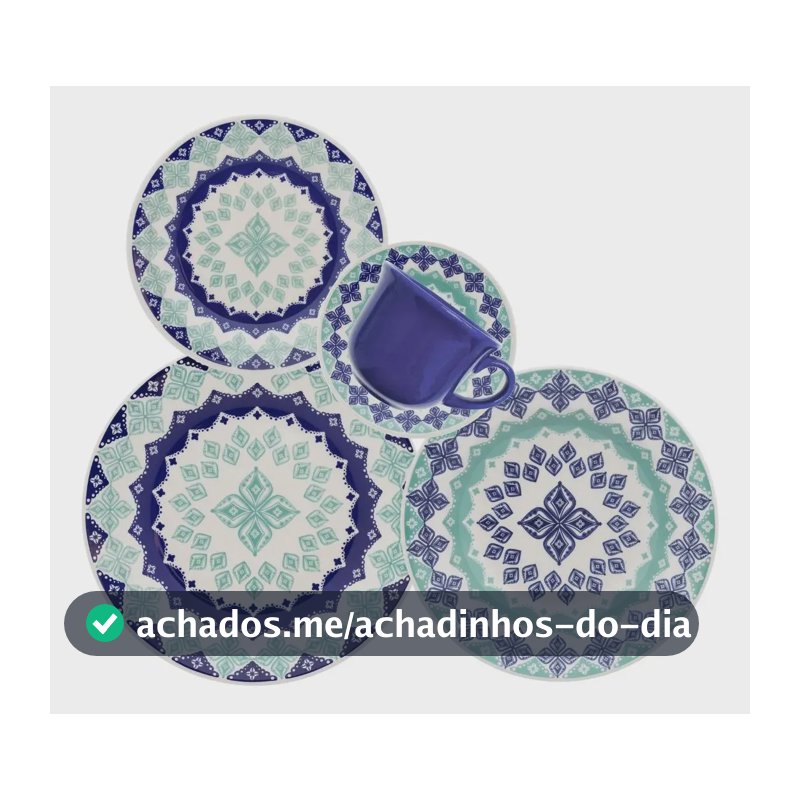 Aparelho de Jantar Oxford Cerâmica Lola 30 Pç Biona