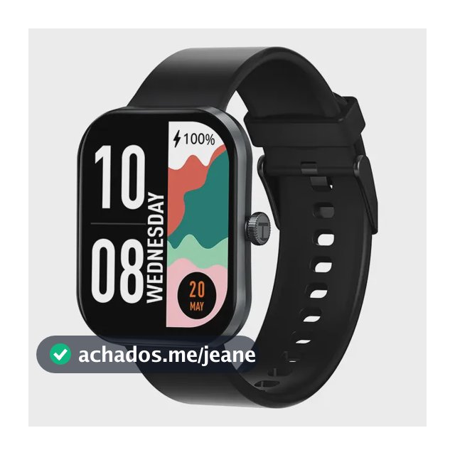 Relógio Inteligente Haylou S6 2.01 Preto Sport Ip68