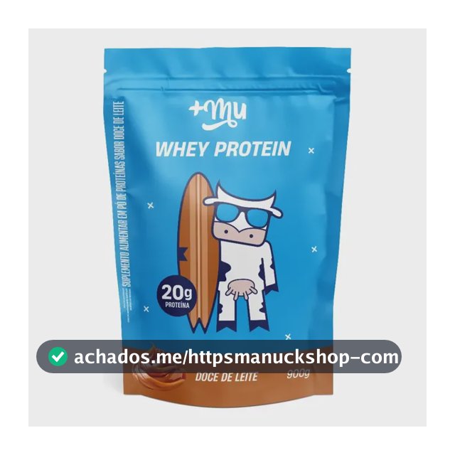 Suplemento Mais Mu Proteínas Nutricional Pó Whey Protein Whey Concentrado 900g Unidad Whey Doce De Leite