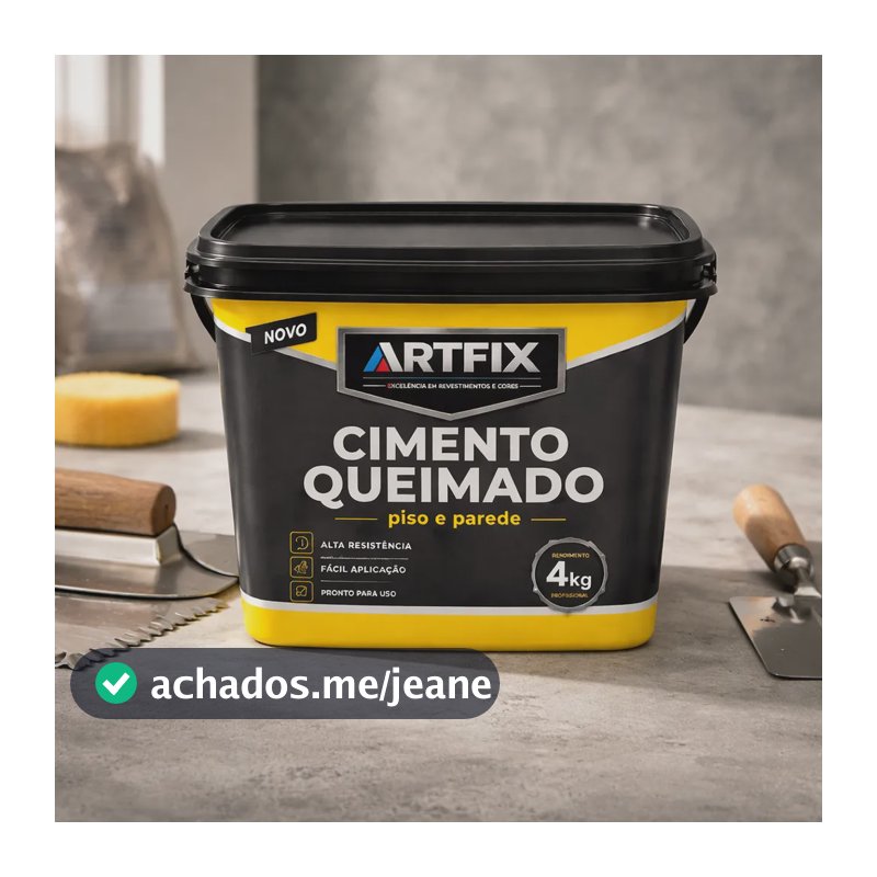 Cimento Queimado Efeito Decorativo 4kg