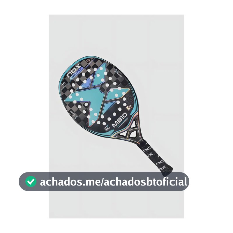 Raquete De Beach Tennis Nox Mb10 Cor Tiffany