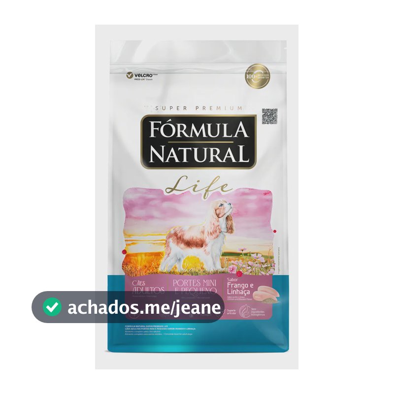 Fórmula Natural Super Premium Life para cães Adultos de raças mini e pequena sabor frango 15kg