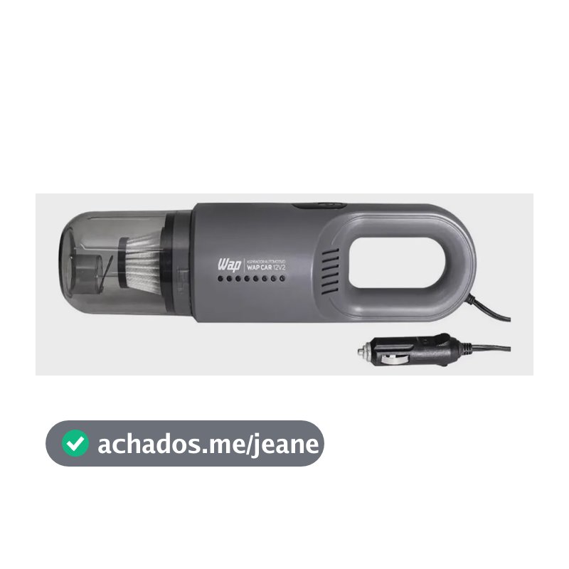 Aspirador De Pó Automotivo Car 12v2 Wap Fw009448 - Cinza  Cinza-escuro 12v