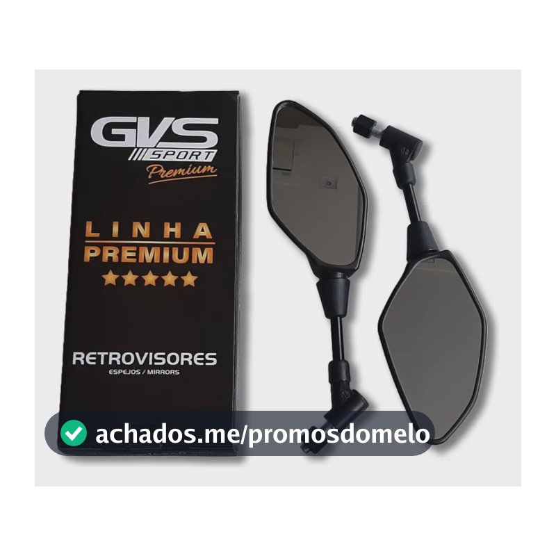 Retrovisor Gvs Mt 03 07 09 Giro 360° Yamaha Lente Convexa